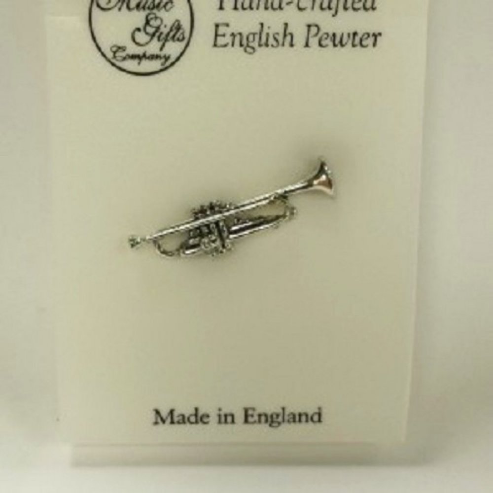 Trumpet Pewter Pin